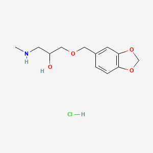 molecular formula C12H18ClNO4 B1372065 [3-(2H-1,3-benzodioxol-5-ylmethoxy)-2-hydroxypropyl](methyl)amine hydrochloride CAS No. 1210154-61-2