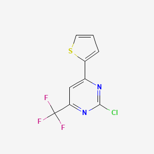 2-Chloro-6-(2-thienyl)-4-(trifluoromethyl)pyrimidine