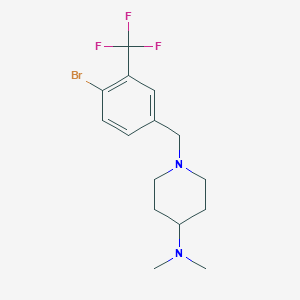 1-(4-Bromo-3-(trifluoromethyl)benzyl)-N,N-dimethylpiperidin-4-amine