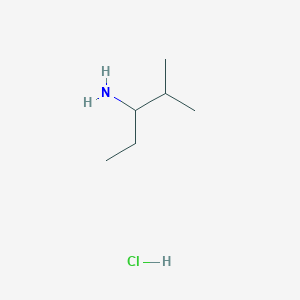 molecular formula C6H16ClN B1372070 2-Methylpentan-3-amine hydrochloride CAS No. 1210688-96-2