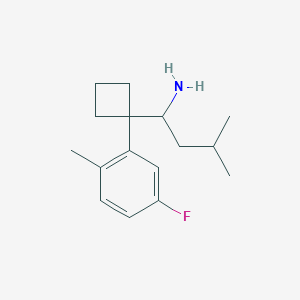 1-[1-(5-Fluoro-2-methylphenyl)cyclobutyl]-3-methyl-1-butylamine