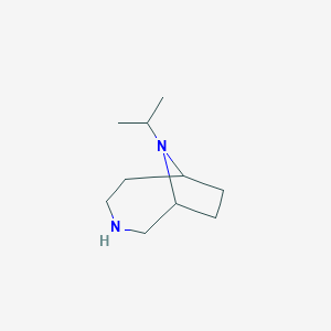 molecular formula C10H20N2 B1372071 9-(Propan-2-yl)-3,9-diazabicyclo[4.2.1]nonane CAS No. 1208776-86-6