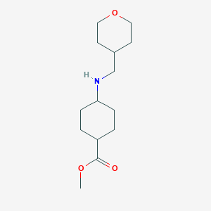 trans 4-[(Tetrahydro-pyran-4-ylmethyl)-amino]-cyclohexanecarboxylic acid methyl ester