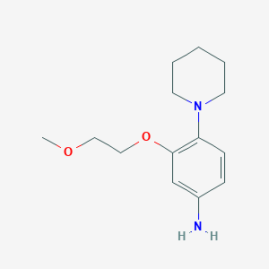 3-(2-Methoxyethoxy)-4-(piperidin-1-yl)aniline