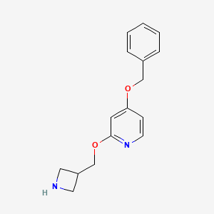 molecular formula C16H18N2O2 B13720781 2-(Azetidin-3-ylmethoxy)-4-benzyloxypyridine 