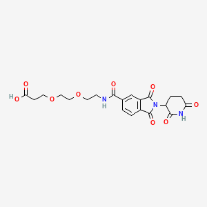 molecular formula C21H23N3O9 B13720785 Thalidomide-5-(PEG2-acid) 