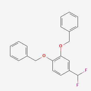 (((4-(Difluoromethyl)-1,2-phenylene)bis(oxy))bis(methylene))dibenzene