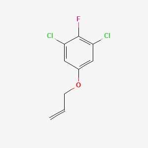 molecular formula C9H7Cl2FO B13720814 5-Allyloxy-1,3-dichloro-2-fluoro-benzene 