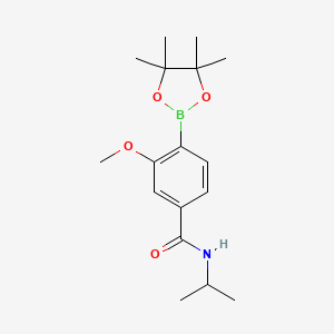 3-Methoxy-n-(propan-2-yl)-4-(tetramethyl-1,3,2-dioxaborolan-2-yl)benzamide