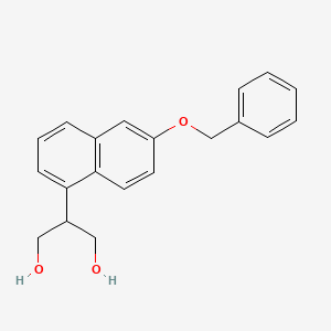 molecular formula C20H20O3 B1372087 2-(6-(Benzyloxy)naphthalen-1-YL)propane-1,3-diol CAS No. 951624-30-9