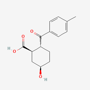 (1R*,2R*,5R*)-5-hydroxy-2-(4-methyl-benzoyl)-cyclohexanecarboxylic acid