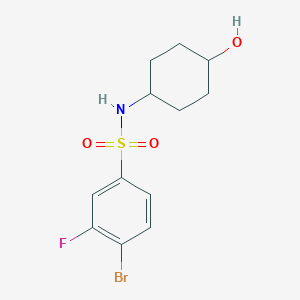 4-Bromo-3-fluoro-N-(trans-4-hydroxycyclohexyl)benzenesulfonamide