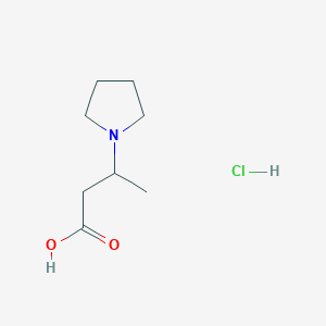 3-(1-Pyrrolidinyl)butanoic acid hydrochloride