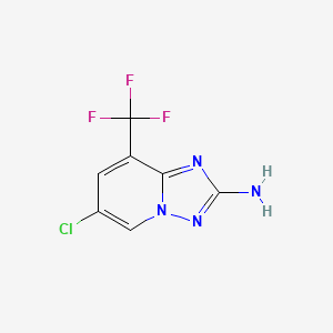 2-Amino-6-chloro-8-(trifluoromethyl)-[1,2,4]triazolo[1,5-a]pyridine