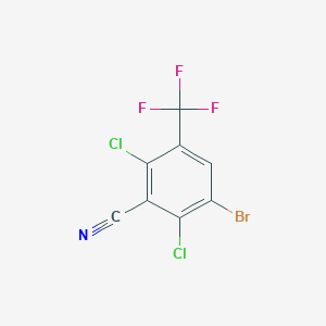 3-Bromo-2,6-dichloro-5-(trifluoromethyl)benzonitrile