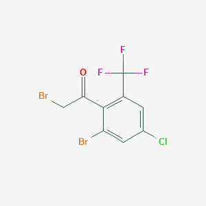 2'-Bromo-4'-chloro-6'-(trifluoromethyl)phenacyl bromide