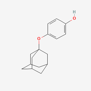 molecular formula C16H20O2 B1372092 4-(1-金刚烷氧基)苯酚 CAS No. 1116090-59-5