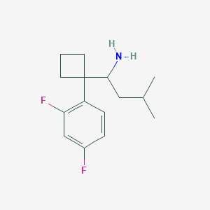 1-[1-(2,4-Difluorophenyl)cyclobutyl]-3-methyl-1-butylamine