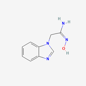 1-Benzimidazoleacetamidoxime(8CI)