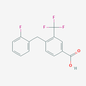 4-(2-Fluorobenzyl)-3-(trifluoromethyl)benzoic acid