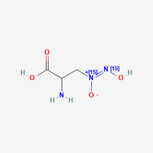 (Z)-(2-amino-2-carboxyethyl)-hydroxyimino-oxido(15N)azanium