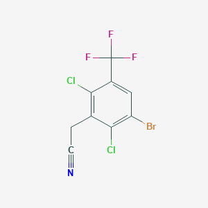 3-Bromo-2,6-dichloro-5-(trifluoromethyl)phenylacetonitrile