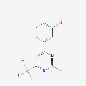 6-(3-Methoxyphenyl)-2-methyl-4-(trifluoromethyl)pyrimidine