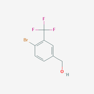 molecular formula C8H6BrF3O B1372107 (4-Bromo-3-(trifluoromethyl)phenyl)methanol CAS No. 957207-09-9