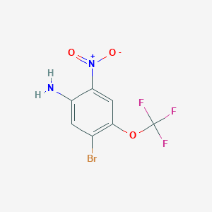 molecular formula C7H4BrF3N2O3 B1372108 5-Bromo-2-nitro-4-(trifluoromethoxy)aniline CAS No. 755030-18-3