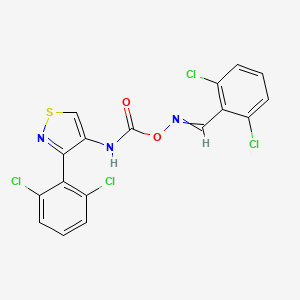 [3-(2,6-Dichlorophenyl)-isothiazol-4-yl]-carbamoyl 2,6-dichlorobenzaldehyde oxime