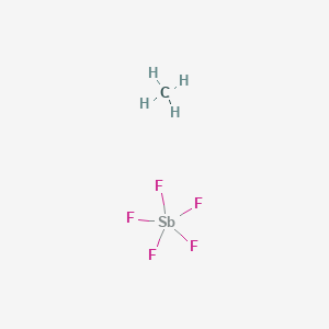 molecular formula CH4F5S B1372113 Methane; pentafluorostiborane CAS No. 59839-60-0