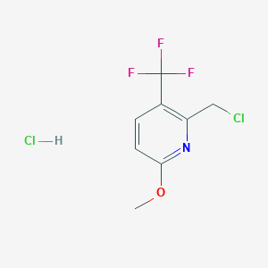 2-(Chloromethyl)-6-methoxy-3-(trifluoromethyl)pyridine Hydrochloride