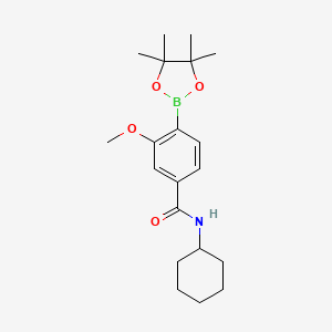 N-Cyclohexyl-3-methoxy-4-(tetramethyl-1,3,2-dioxaborolan-2-yl)benzamide