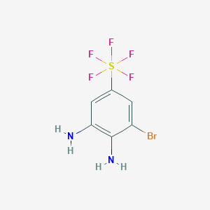 molecular formula C6H6BrF5N2S B1372115 5-Bromo-3,4-diaminophenylsulphur pentafluoride CAS No. 1159512-25-0
