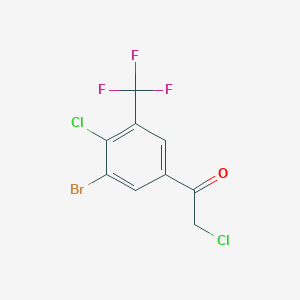 3'-Bromo-4'-chloro-5'-(trifluoromethyl)phenacyl chloride