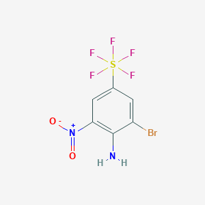 4-Amino-3-bromo-5-nitrophenylsulphur pentafluoride