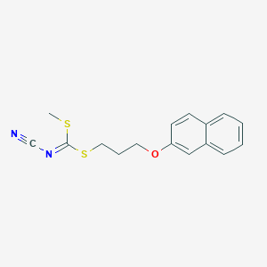 Methyl [3-(naphthalen-2-yloxy)propyl]-cyanocarbonimidodithioate