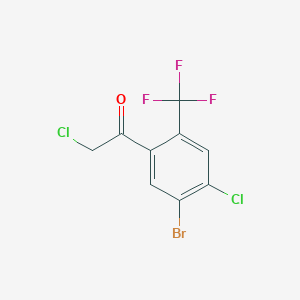 5'-Bromo-4'-chloro-2'-(trifluoromethyl)phenacyl chloride