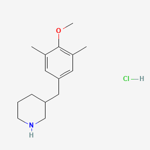 3-(4-Methoxy-3,5-dimethyl-benzyl)-piperidine hydrochloride