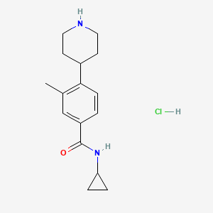 N-Cyclopropyl-3-methyl-4-(piperidin-4-yl)benzamide hydrochloride