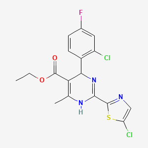 Ethyl 4-(2-Chloro-4-fluorophenyl)-2-(5-chloro-2-thiazolyl)-6-methyl-1,4-dihydropyrimidine-5-carboxylate