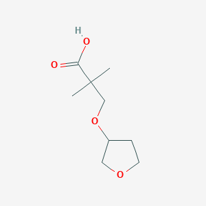 2,2-Dimethyl-3-(oxolan-3-yloxy)propanoic acid