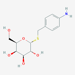 molecular formula C13H19NO5S B13721218 4-Aminobenzyl 1-Thio-alpha-D-galactopryranoside 