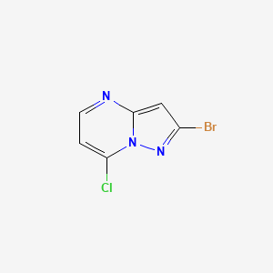 molecular formula C6H3BrClN3 B1372125 2-Bromo-7-chloropyrazolo[1,5-a]pyrimidine CAS No. 1203705-58-1