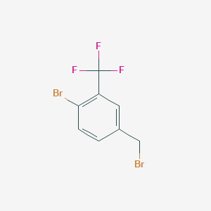 molecular formula C8H5Br2F3 B1372134 4-Bromo-3-(trifluoromethyl)benzyl bromide CAS No. 1159512-68-1