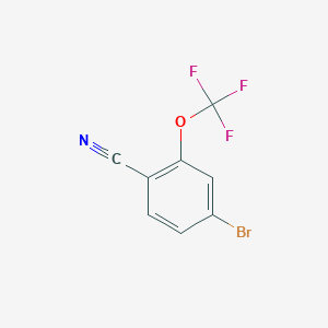 molecular formula C8H3BrF3NO B1372143 4-Bromo-2-(trifluoromethoxy)benzonitrile CAS No. 1187983-97-6