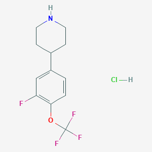 4-(3-Fluoro-4-(trifluoromethoxy)phenyl)piperidine hydrochloride