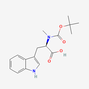 molecular formula C17H22N2O4 B1372145 Boc-Nalpha-methyl-D-tryptophan CAS No. 142381-30-4