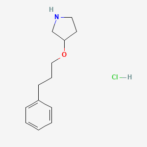 3-(3-Phenylpropoxy)pyrrolidine hydrochloride