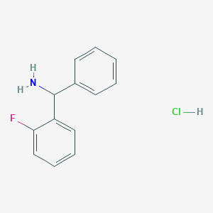 molecular formula C13H13ClFN B1372154 C-(2-氟苯基)-C-苯基-甲胺盐酸盐 CAS No. 293726-41-7